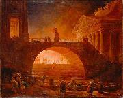 The Fire of Rome Hubert Robert